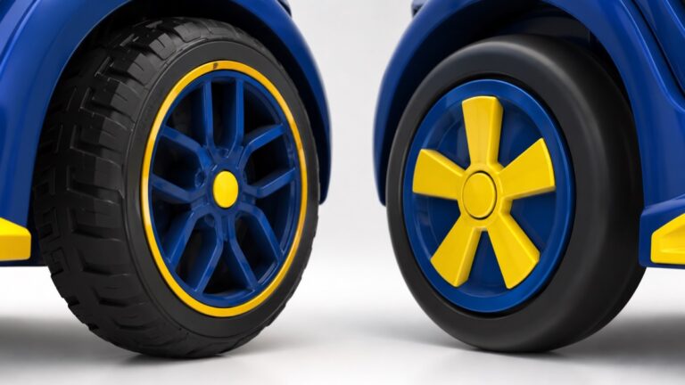 Ride-On Cars: Rubber Tires vs Plastic Wheels