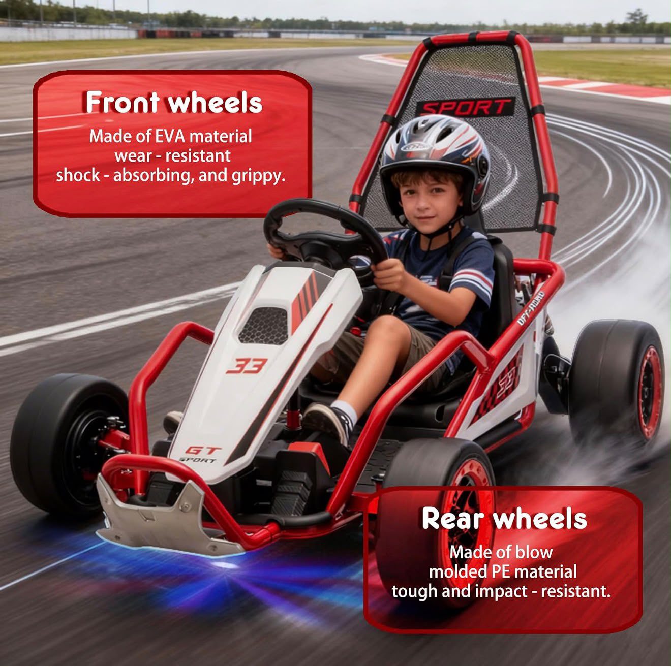 24V Drift Kids Go-Kart - Image 7